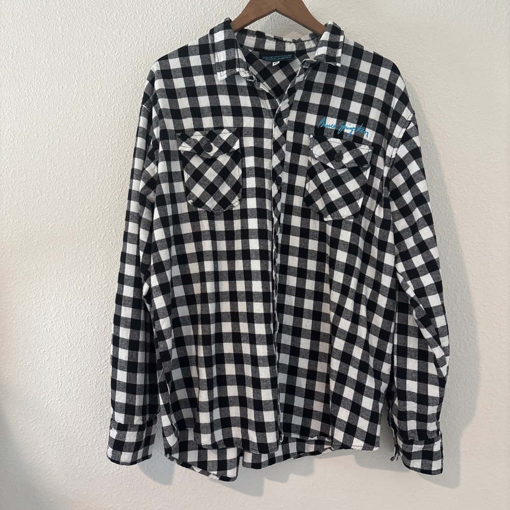 Bruce Springsteen The‎ River Collection Checkered Flannel Shirt 2015 USA XXL 2XL